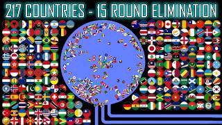 217 Countries - 15 Round Marble Eliminations | WORLD MARBLE RACE #103