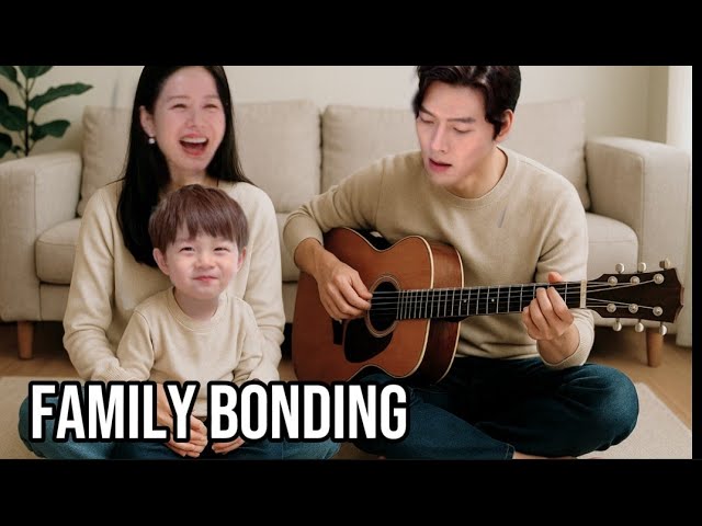 Hyun Bin Plays Guitar While Son Ye Jin and Alkong Sing! A Heartwarming  Family Moment - YouTube