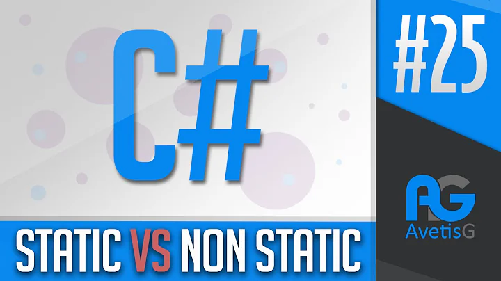Learn How To Program In C# Part 25 - Static vs Non Static