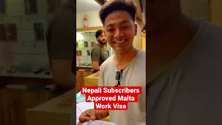 Nepali Subscribers Approved Malta Work Visa _ See His Happiness While Opening Package Received