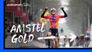 Thrilling Breakaway Finish! | Watch the Finish Of Women's Amstel Gold Race | Eurosport Cycling