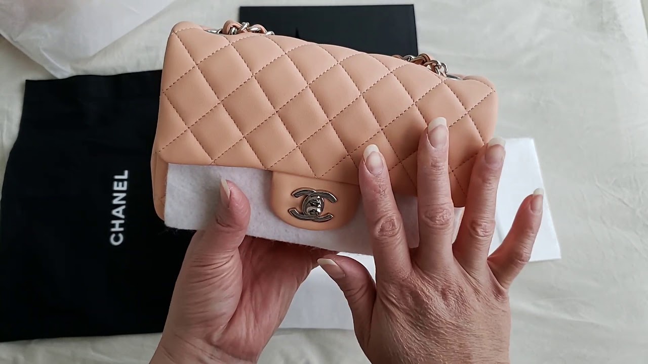 Chanel Camellia Crush Mini Rectangular Flap Rose Clair Lambskin Antiqu –  Madison Avenue Couture