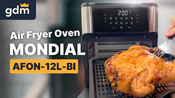 Review em vídeo: Review Completo: Air Fryer Mondial Oven 12L Modelo AFON-12L-BI é Boa?