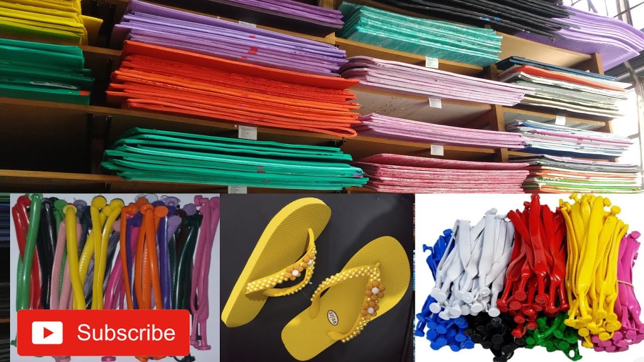 Loja de Borracha para fabricação de chinelos No Brás #chinelospersonalizados