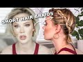 How To Braid VERY Short Hair // Mallory1712