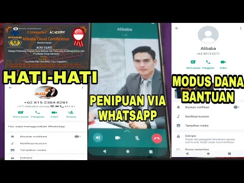 HATI-HATI PENIPUAN VIA WHATSAPP || MODUS DANA BANTUAN