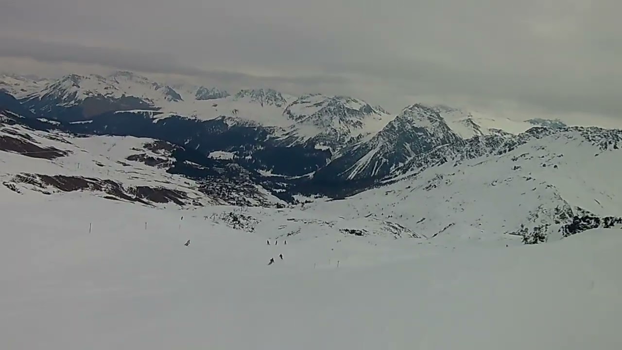 Skiing Arosa Lenzerheide red pistes 2 and 2a