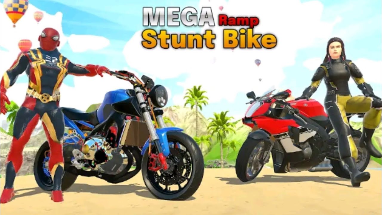 GT Mega Ramp Stunt Bike Games..!!! Android iOS Gameplay 2022..!!