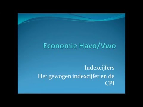 Indexcijfers 5 -- Gewogen indexcijfer en CPI