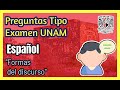 Preguntas de Español UNAM (Formas del discurso)