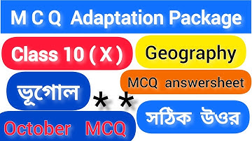 Class 10 Geography MCQ Adaptation Package Solve(October)/MCQ Class 10 NAS MCQ