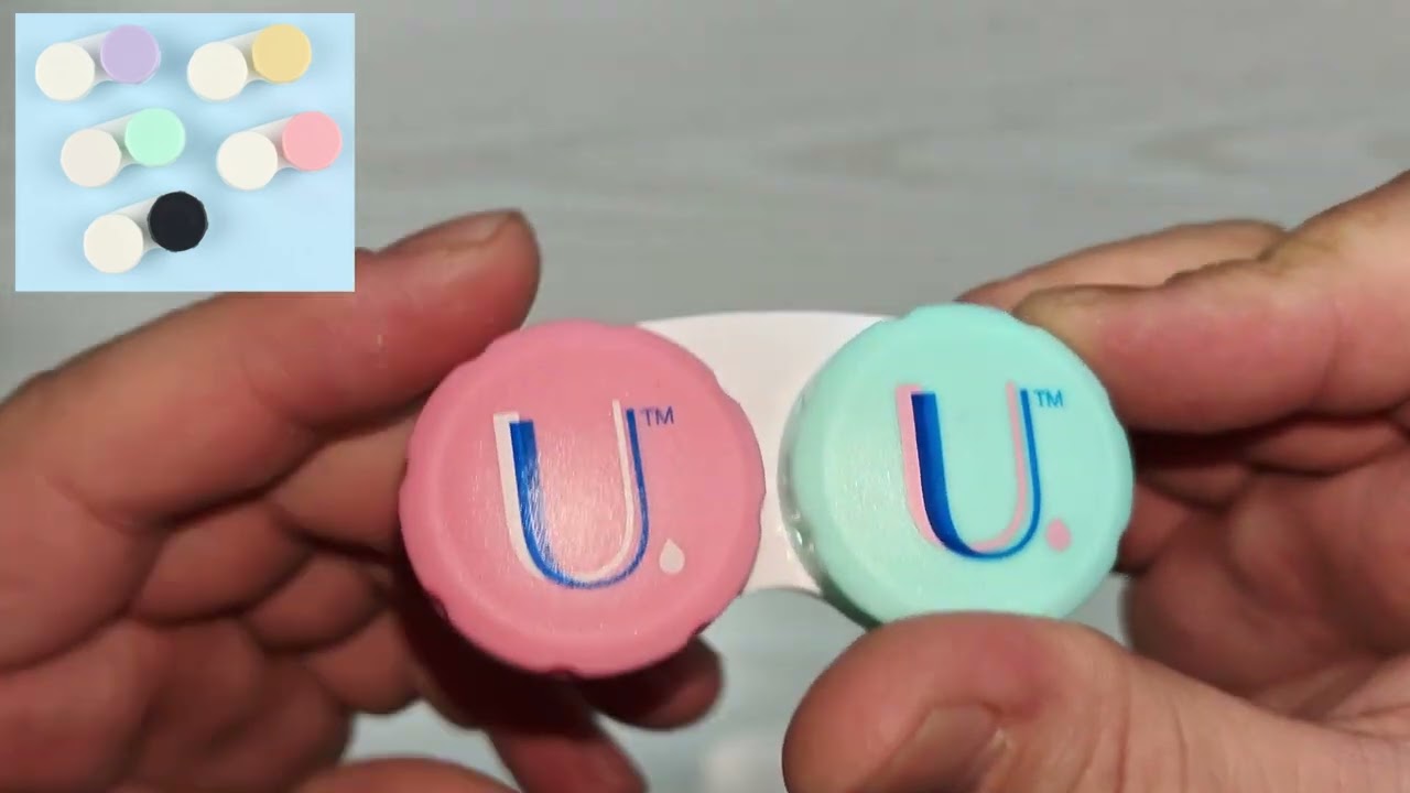 Leak-Proof Screw Top Mini Contact Lens Case Immersion Kit