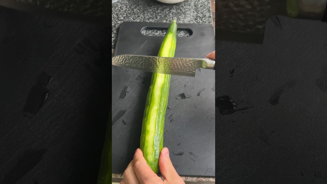 Cucumber cutting skills