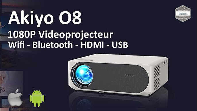 Mini Vidéoprojecteur LED 1080P Android 6.0 Wifi Bluetooth