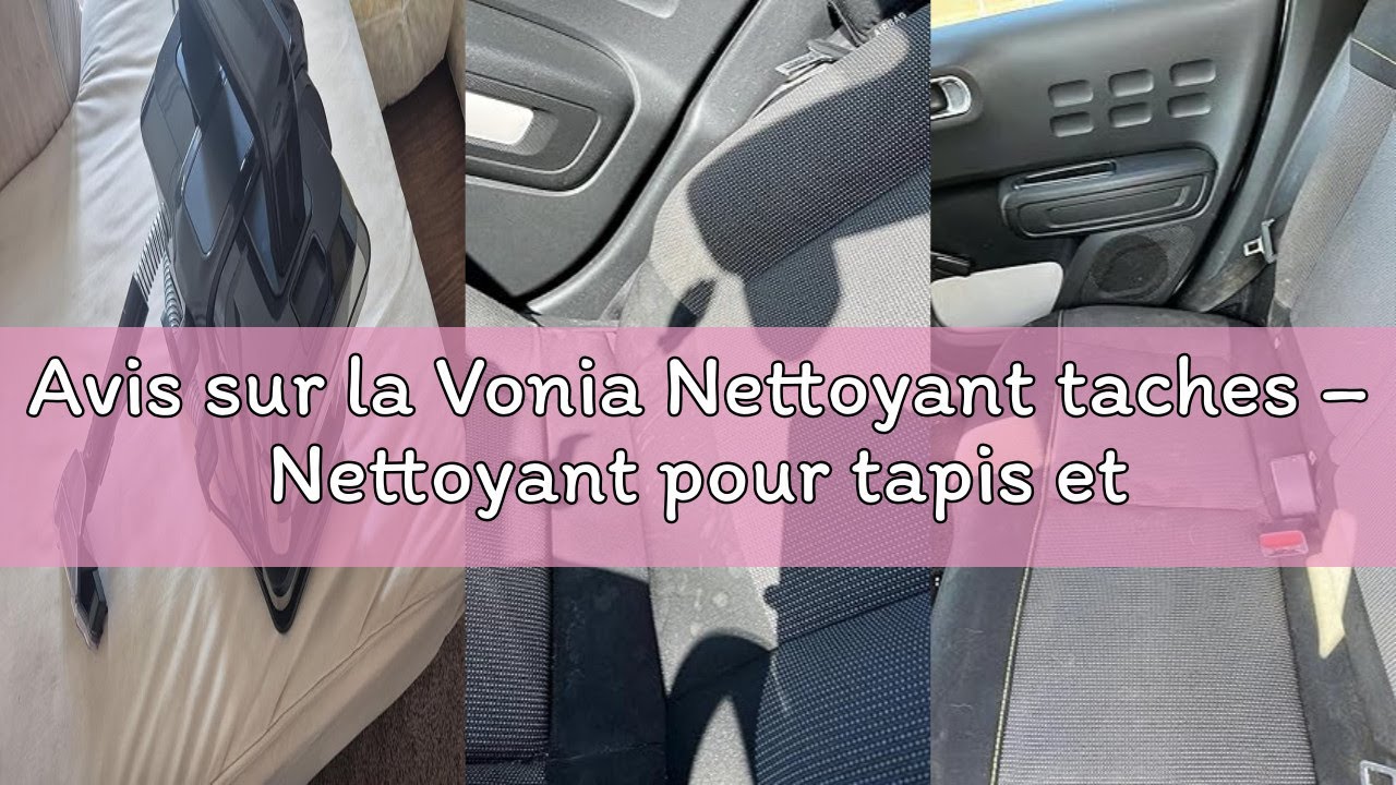 Nettoyeur De Taches Vonia 450W - Puissant Steamcleaner Pour Tapis, Canapés, Moquettes Et Sièges Auto - Noir