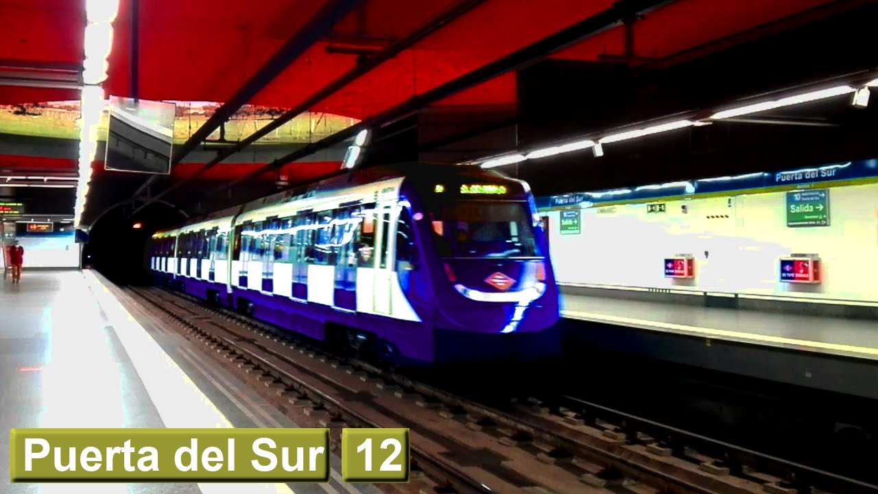 Puerta del Sur | линия 12 : Мадридский метрополитен ( класс 9000 - 8000 )