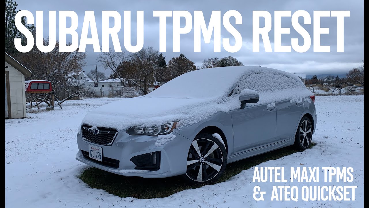 How to Reset Subaru TPMS - YouTube