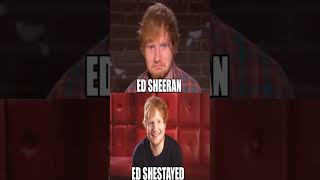 Ed Shee ran 😂 Ed she stayed