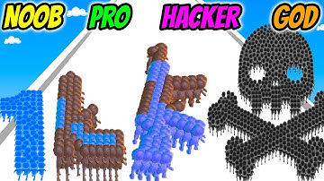 Crowd Number Run 3D - NOOB vs PRO vs HACKER vs GOD