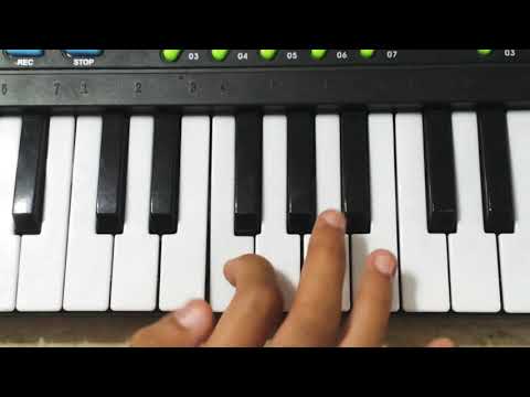 طريقه تعليم عزف اغنيه حبيبي بالبنط العريض