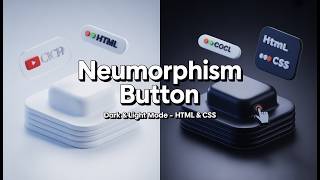 ✅Neumorphic button with Dark and Light Mode Pages. || mini web development project for students.