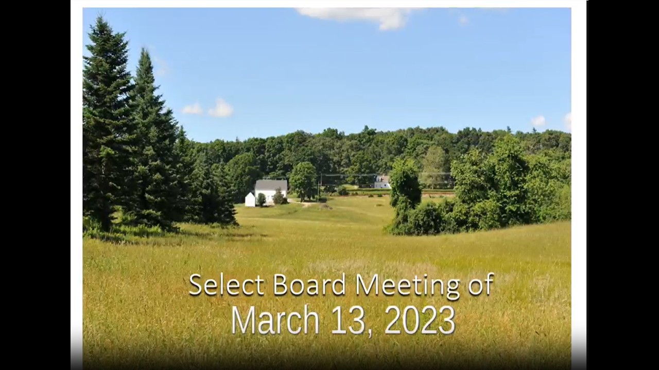 Select Board - March 13, 2023