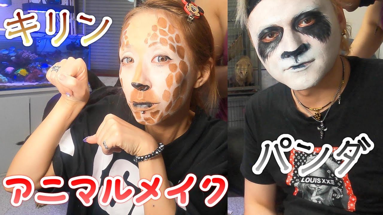 大人気の動物に変身 メイク あきるな エンディー ゲイによる化粧動画 Youtube