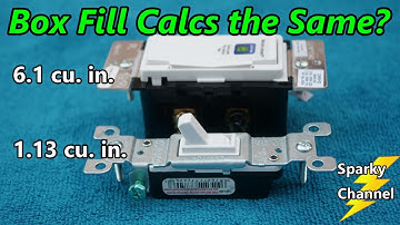 Box Fill Calcs for Different Sized Devices: 2020 NEC 314.16(B) (4)