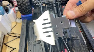 $12 TRX4 Bronco RC Crawler Skidplate Protection Kit Review and Installation