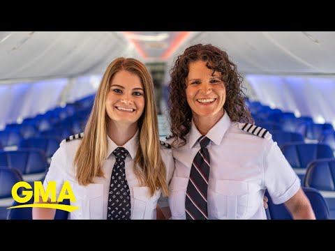 Southwest’s first ever mother-daughter pilot duo takes to the skies l GMA