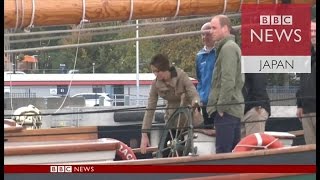 英ウィリアム王子一家　カナダ訪問終え帰国の途に