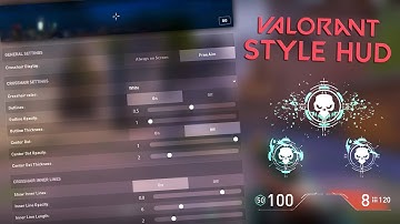 Valorant Style Hud - Crosshair Menu/Kill Notif/Health & Ammo Hud - FiveM Standalone Script