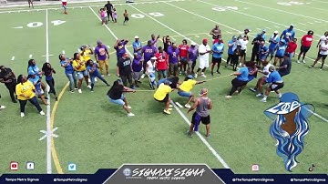 Zeta Phi Beta vs Sigma Gamma Rho at Tug of War, Tampa NPHC Greek Games