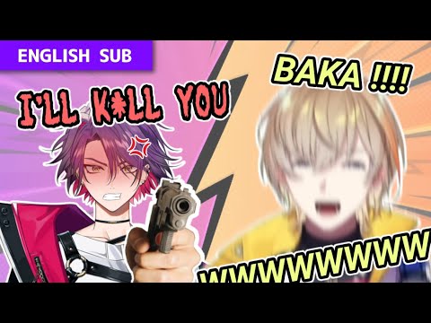 [EN ] Hibari malding at Kanato being toxic in MarioKart