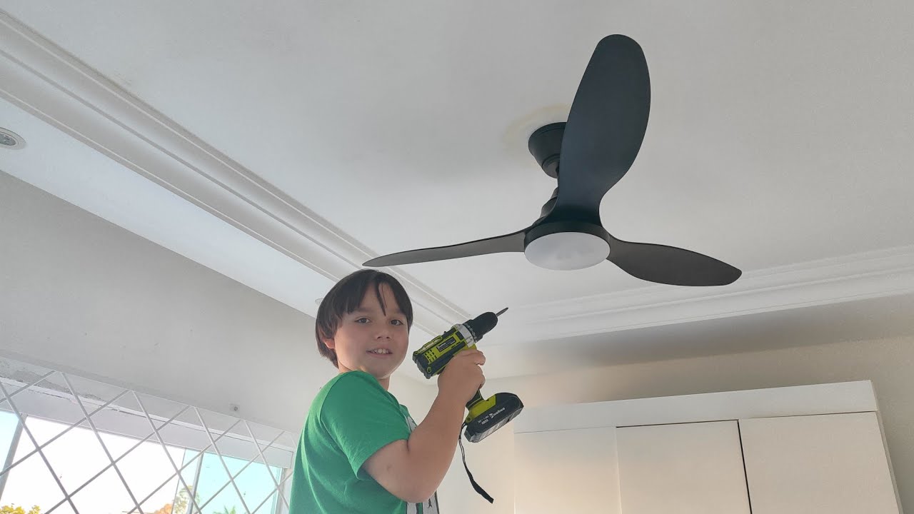 MONTAGEM DO VENTILADOR DE TETO ( passo a passo )#kipasangin #kipas #arno #jesus