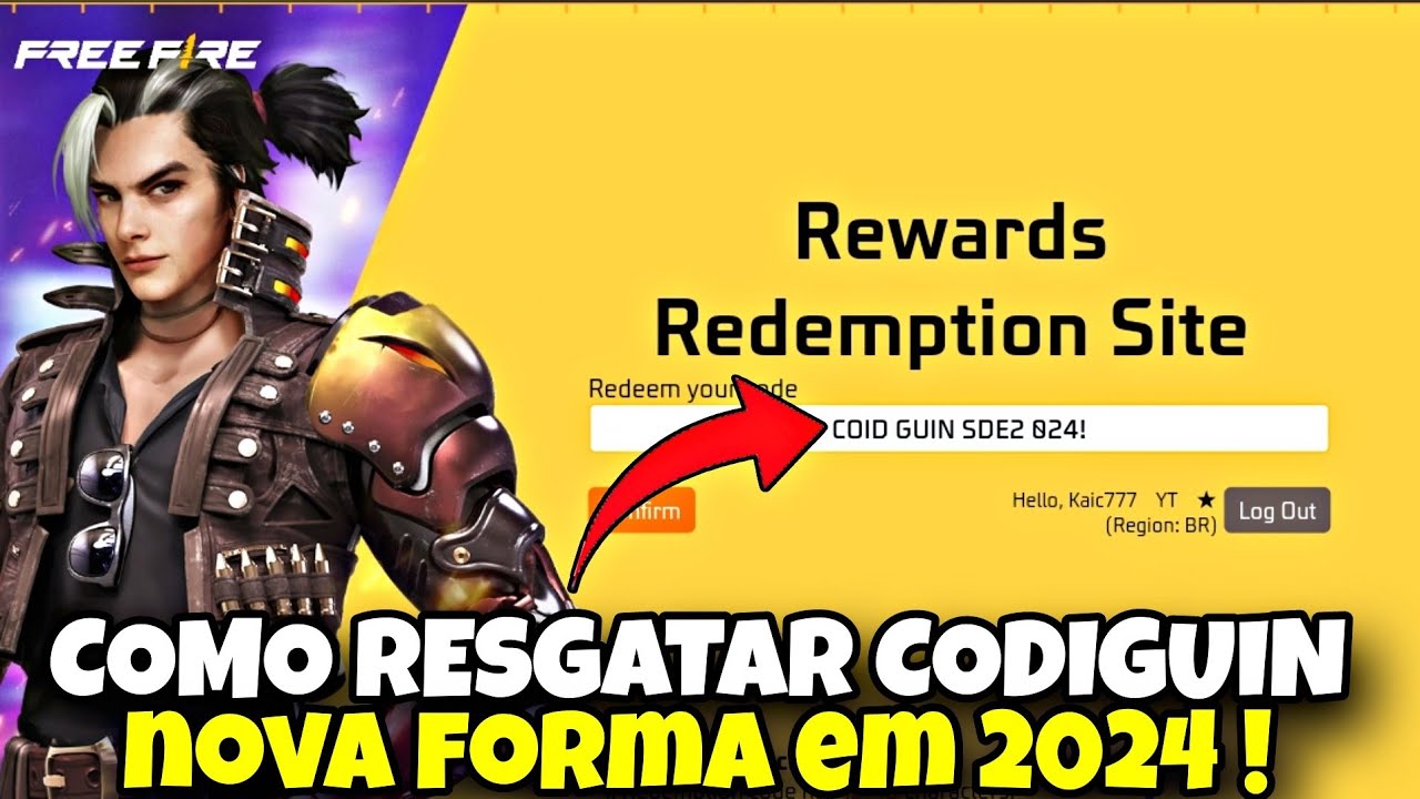 COMO COLOCAR CODIGO NO FREEFIRE COMO RESGATAR CODIGO FREEFIRE COMO RESGATAR  CODIGUIN NO FREEFIRE 