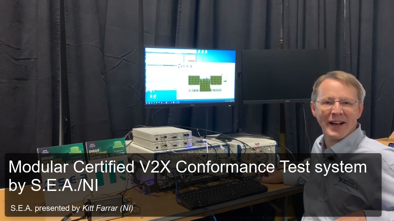 Modular Certified V2X Conformance Test system by S.E.A.-NI - YouTube