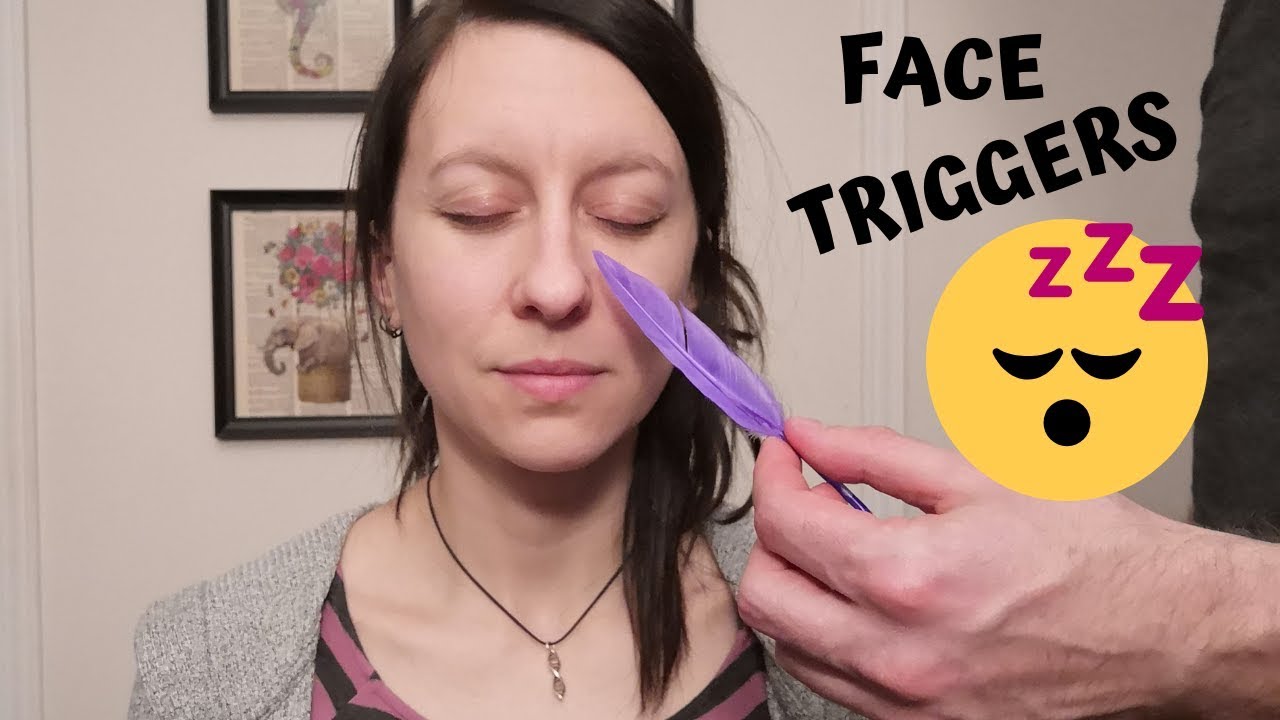 Real Person ASMR No Talking Face Triggers on me! Déclencheurs visuels