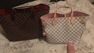 Louis Vuitton Graceful MM and Neverfull GM Comparison, Requested by  PinkIcePrincess87