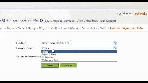 Websiteforge Blog Set Up