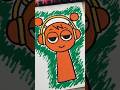 Drawing Oren Sprunki with Posca Markers! 🧡