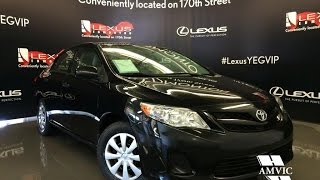 Used 2012 Black Toyota Corolla Auto CE Walkaround Review | Wainwright Alberta