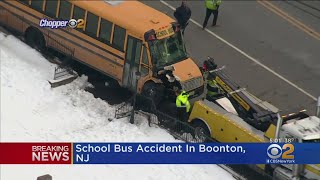 Several Kids Hurt In NJ School Bus Crash