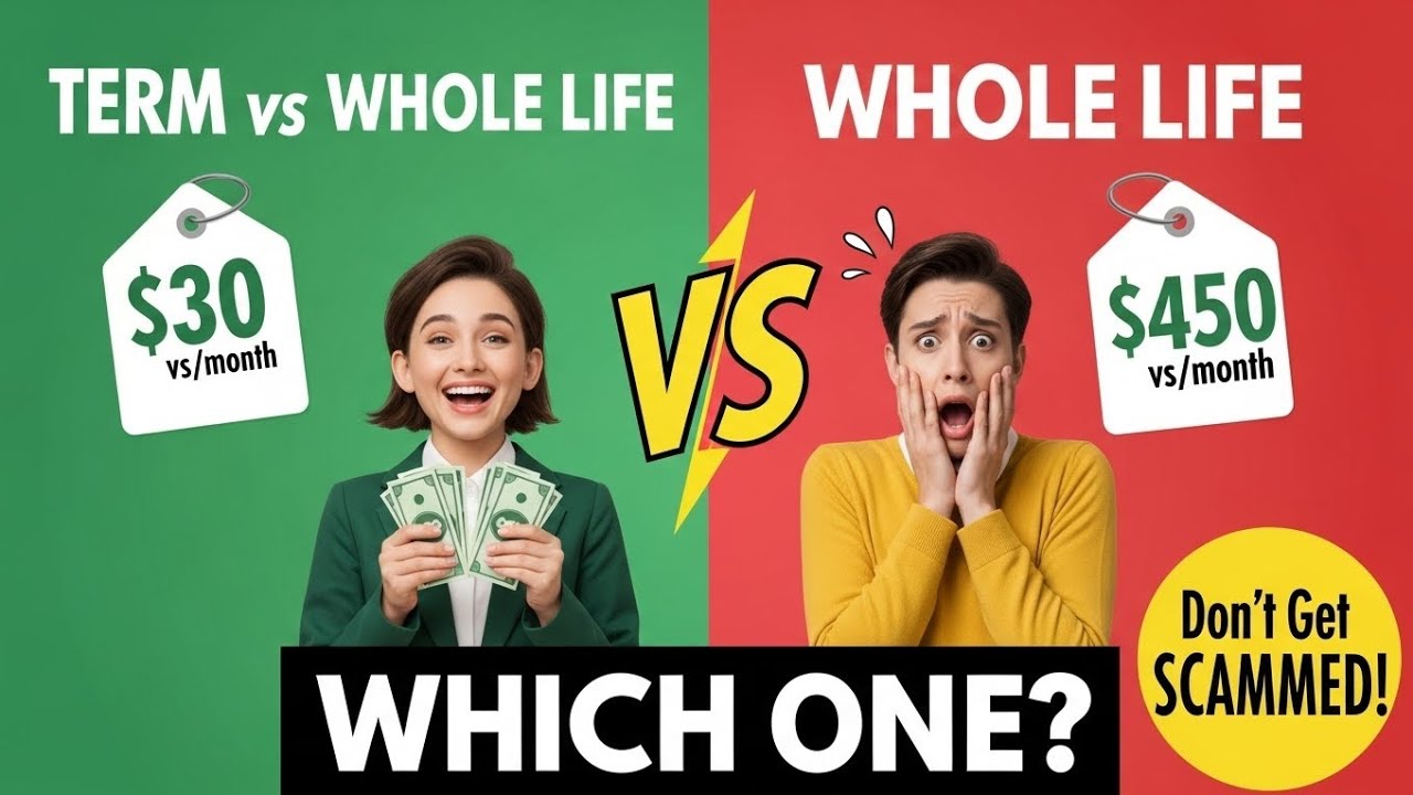 💰 Term Life vs Whole Life Insurance: Which One Should You Buy? (Save $147,600!)