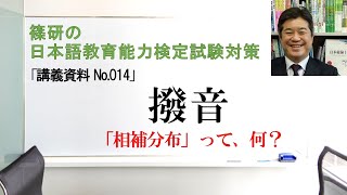 撥音－篠研の「日本語教育能力検定試験対策」