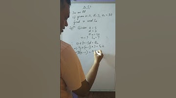 In an A.P., given a=5, d=3, an=50, find n and Sn.
