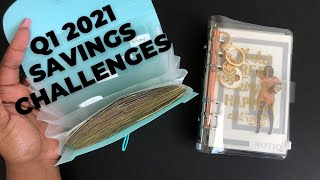 ✨ Q1 2021 SAVING CHALLENGES UPDATE 💵 $5 & $1 CHALLENGE, 52 WEEK SAVINGS💵HOW MUCH DID I SAVE?✨