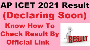 AP ICET 2021 Result (On 1st Oct) - How To Check AP ICET Result 2021