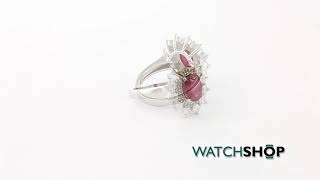 Celebrity Gemstone Jewellery Ruby Cluster Ring Size N (G0111R-RU-N) Wealth