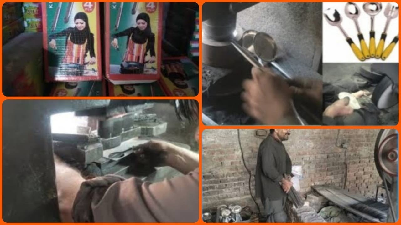 Amazing Process of Spoon Making in Factory | Spoon & Fork Making ...